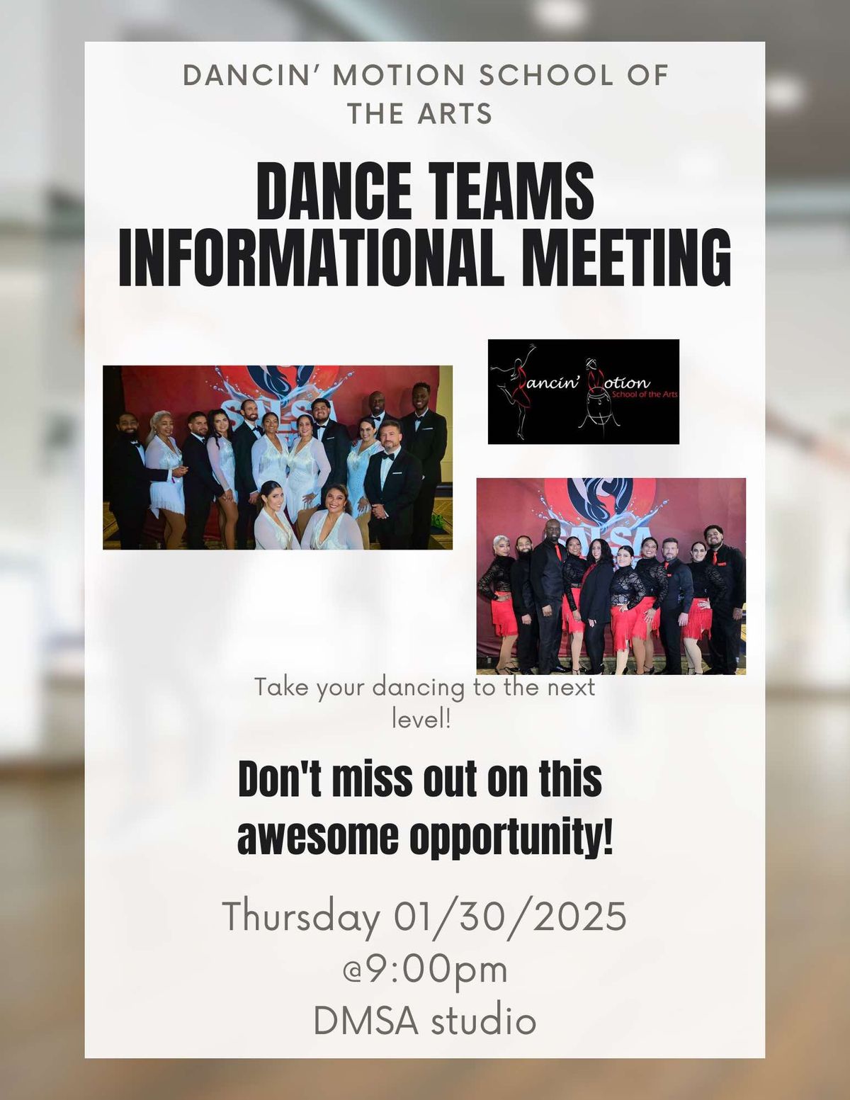 DMSA Dance Teams Informational Meeting