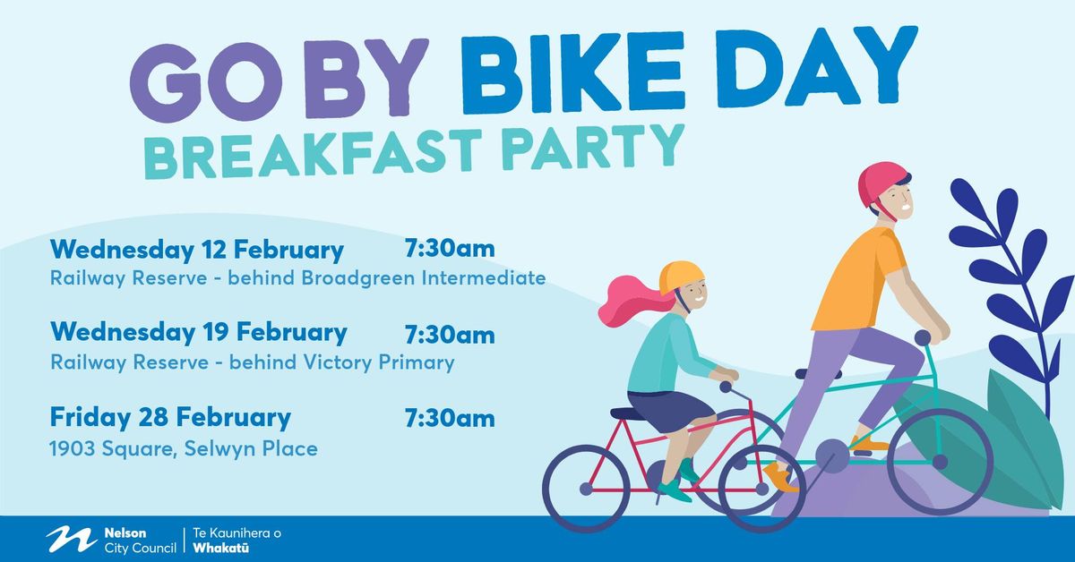 Go By Bike Nelson Breakfast Party 