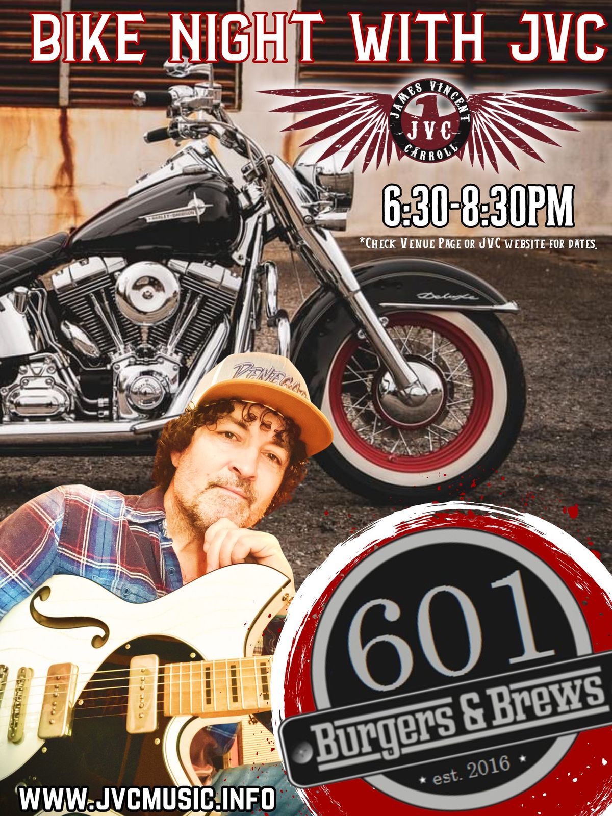 Bike Night with JVC at 601 Burgers & Brews