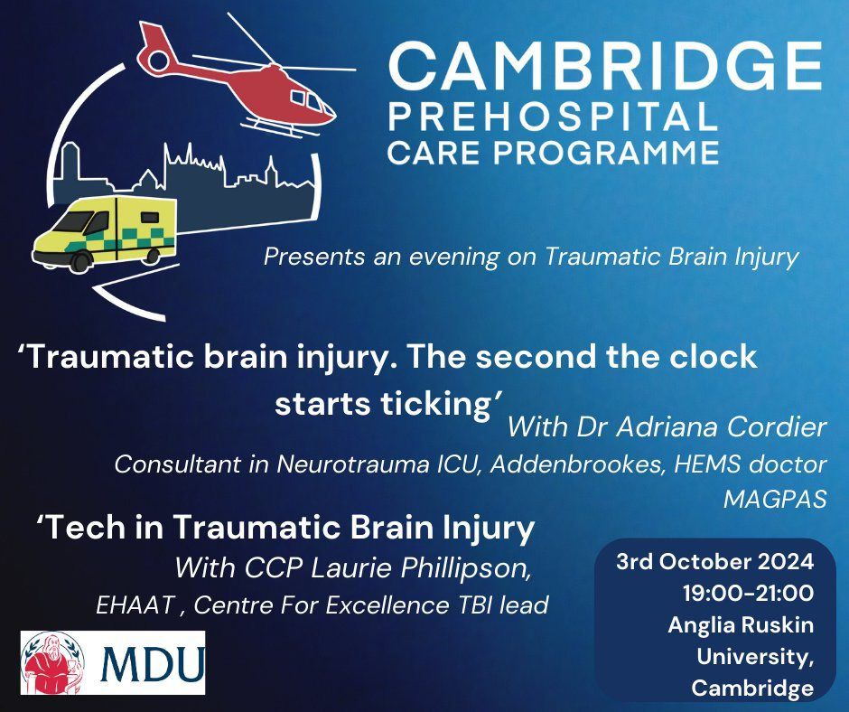 Cambridge PreHospital Care Programme - Traumatic Brain Injury