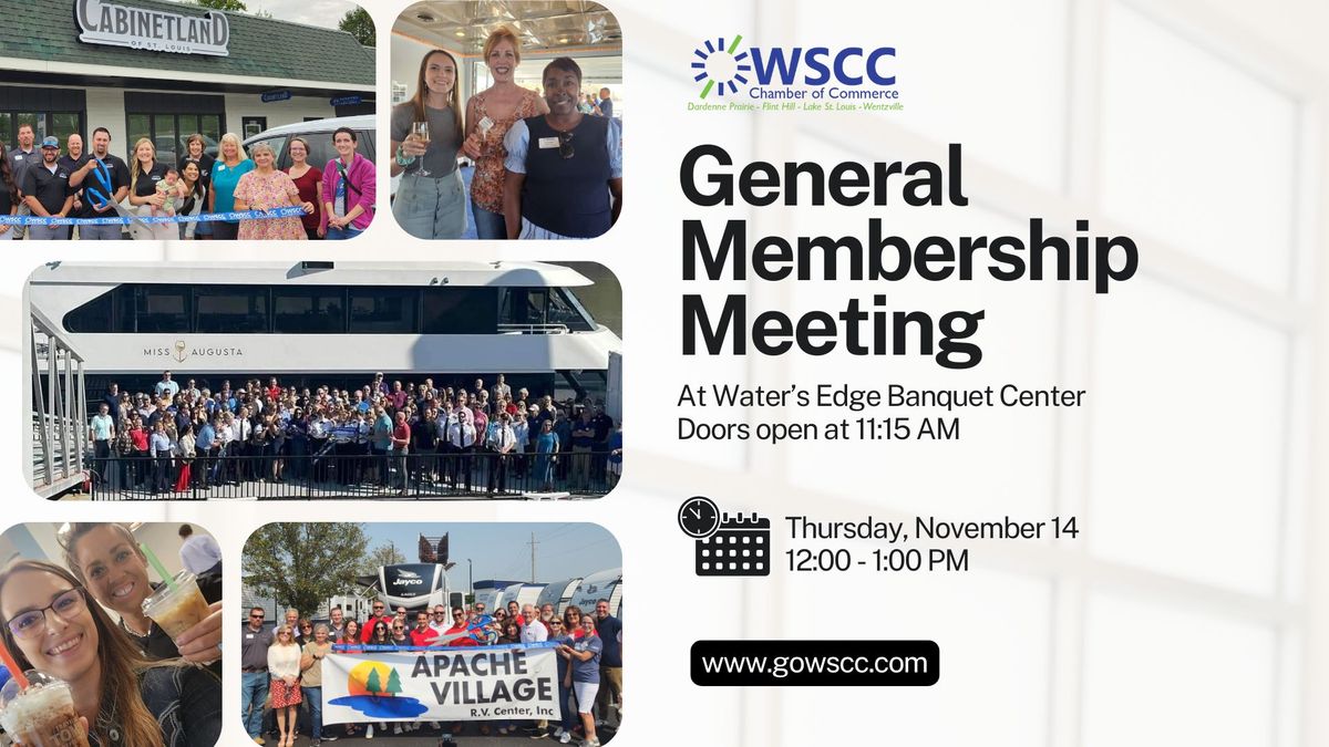 November General Membership Meeting