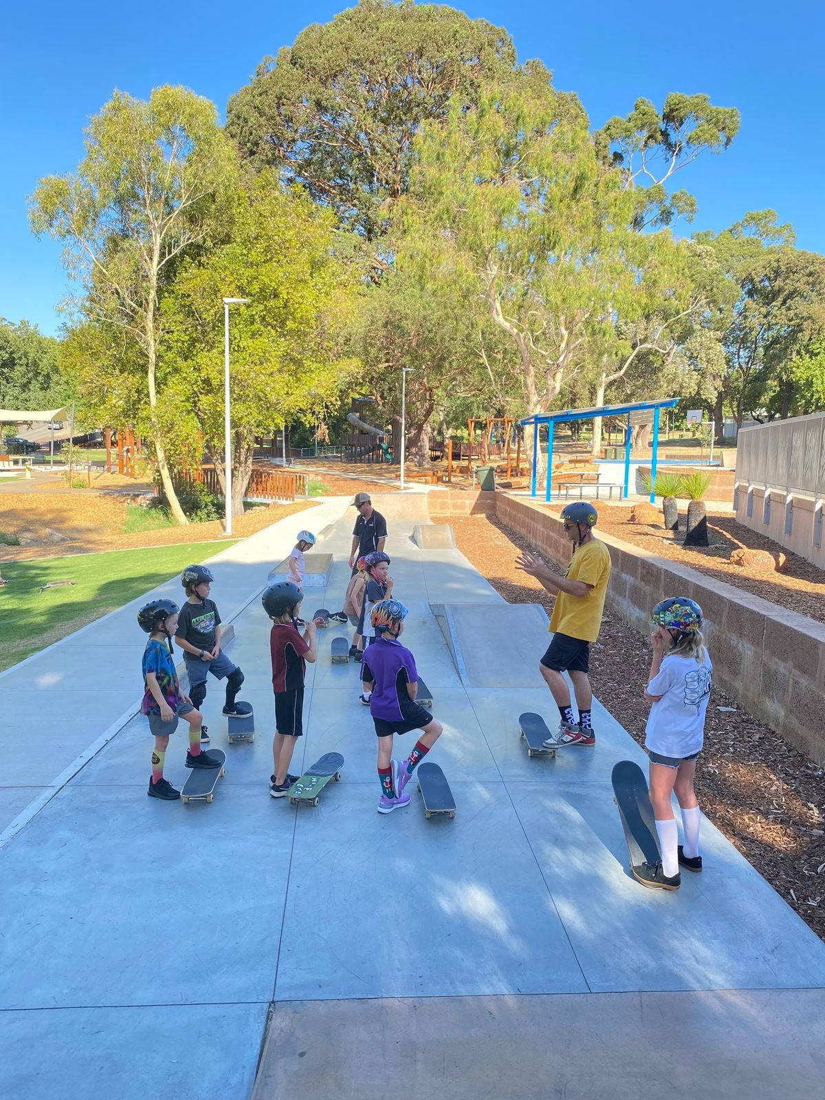 Kalamunda skatepark coaching session