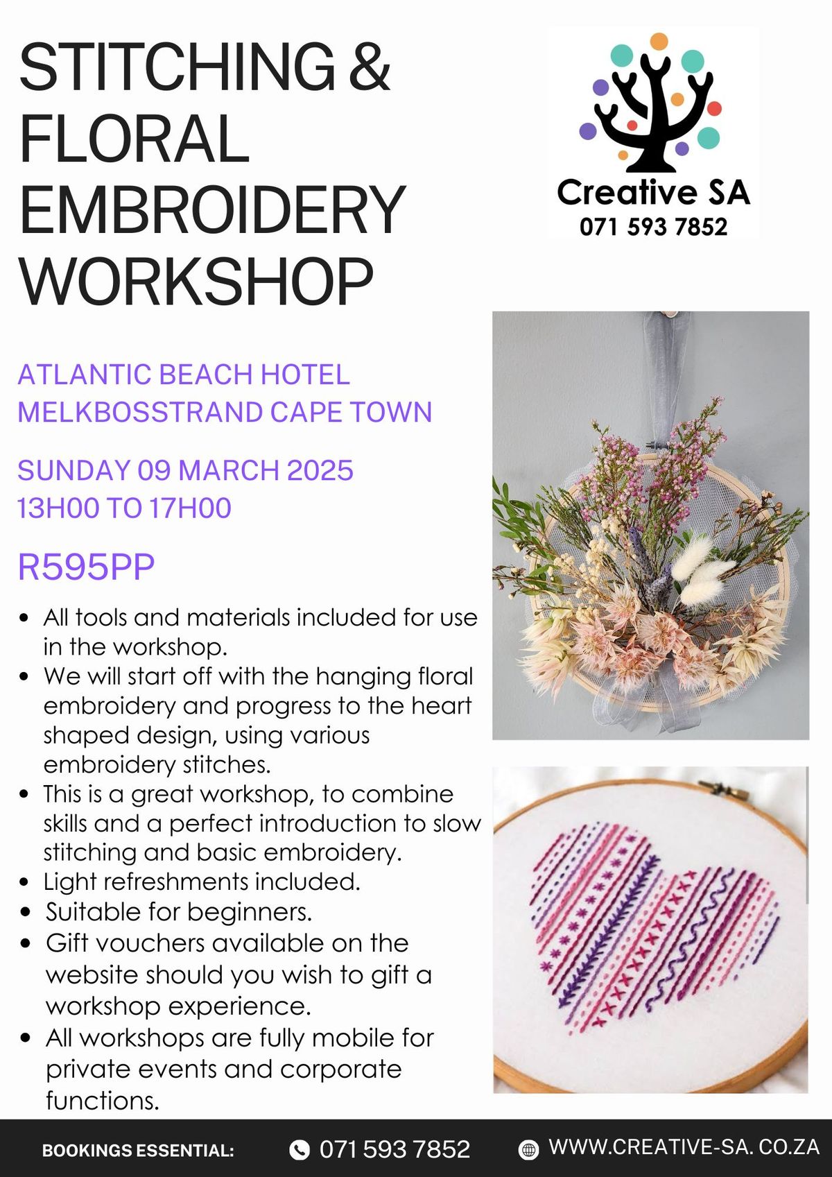 Stitching & Floral Embroidery Workshop