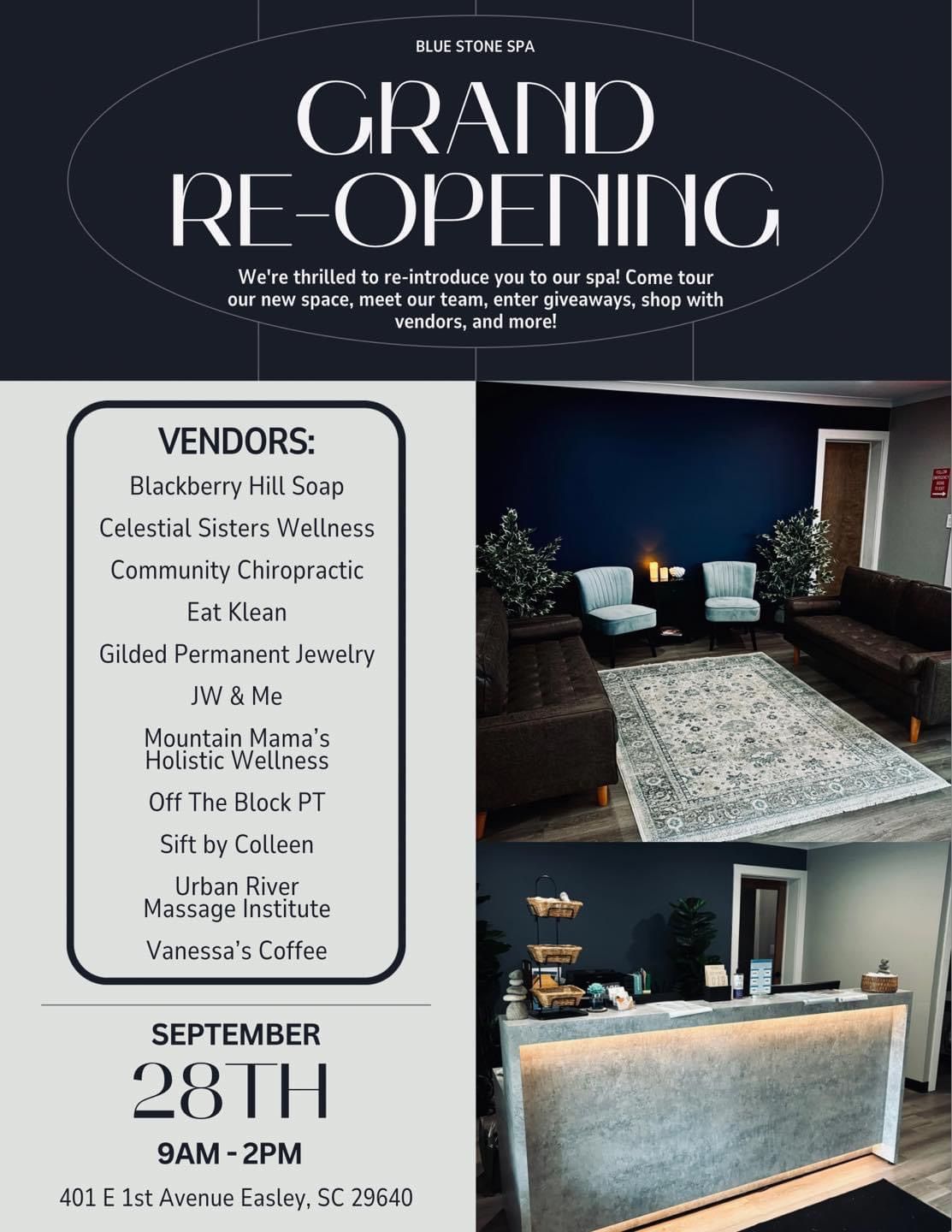 Blue Stone Spa\u2019s Grand Re-Opening