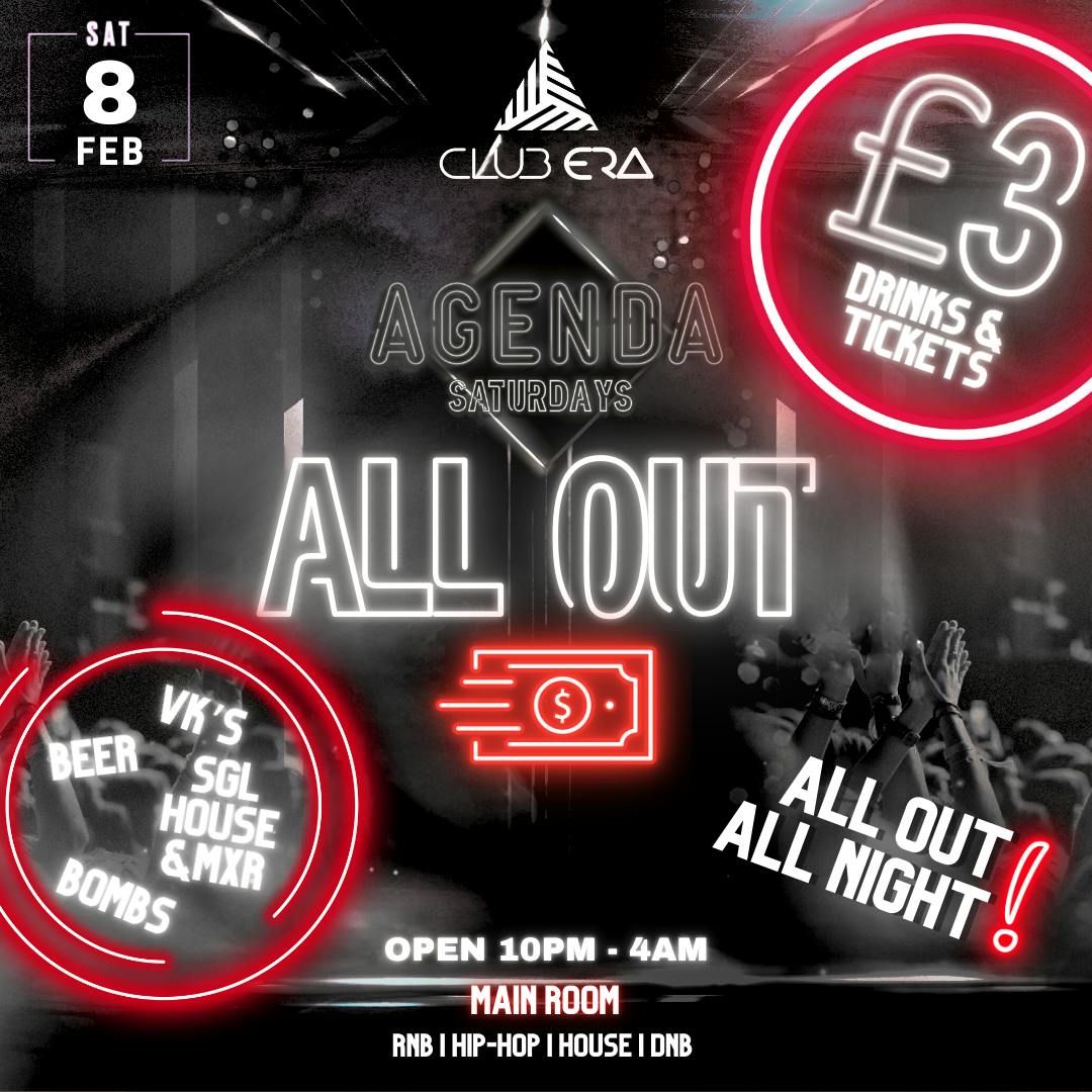 AGENDA SATURDAYS - ALL OUT