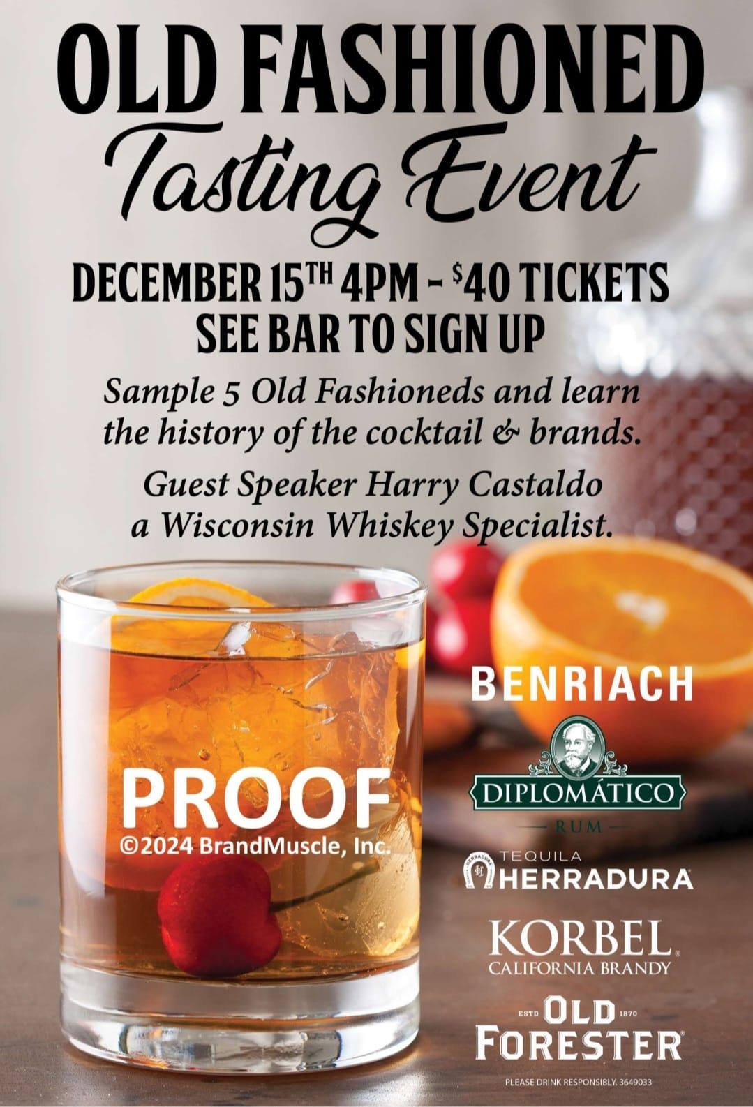 Old Fashioned Holiday Tasting