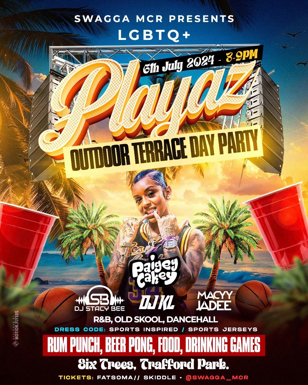 Playaz LGBTQ+ Summer Outdoor Terrace Party with Paigey Cakey