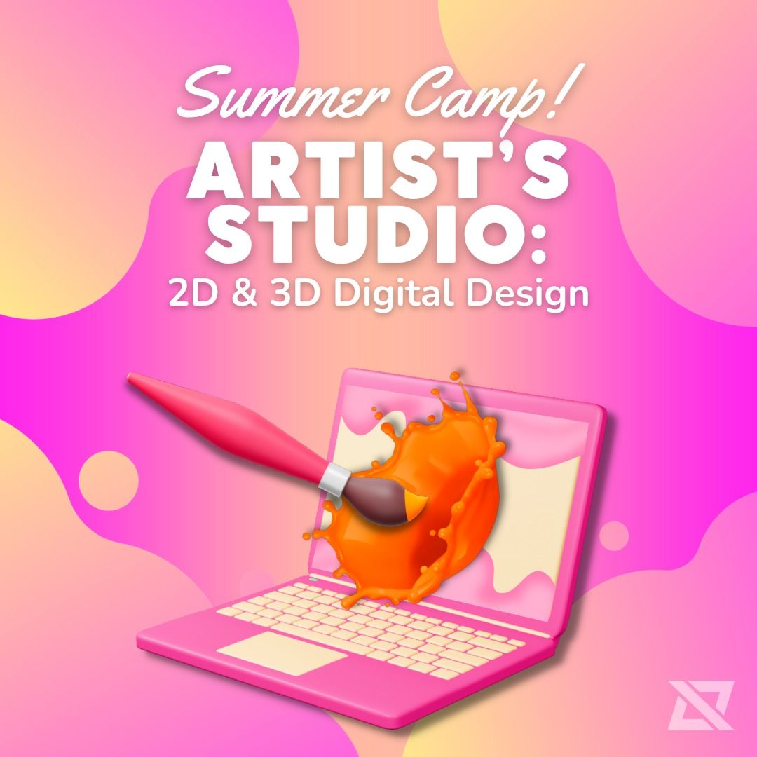 Artist's Studio: 2D & 3D Digital Art - Half Day Camp