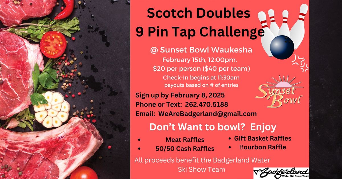 Scotch Doubles 9 Pin Tap & Meat Raffle Fundraiser