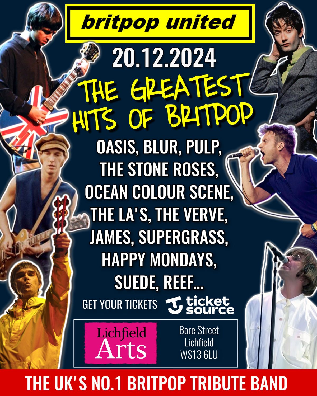 90s Britpop Tribute Band, "Britpop United" Live at Guildhall, Lichfield