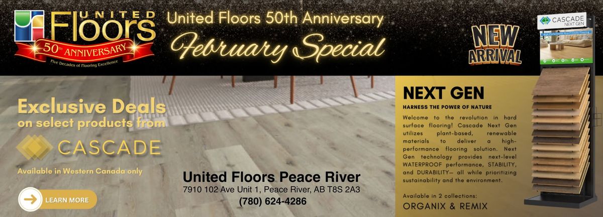 United Floors 50th Anniversary - February Special 