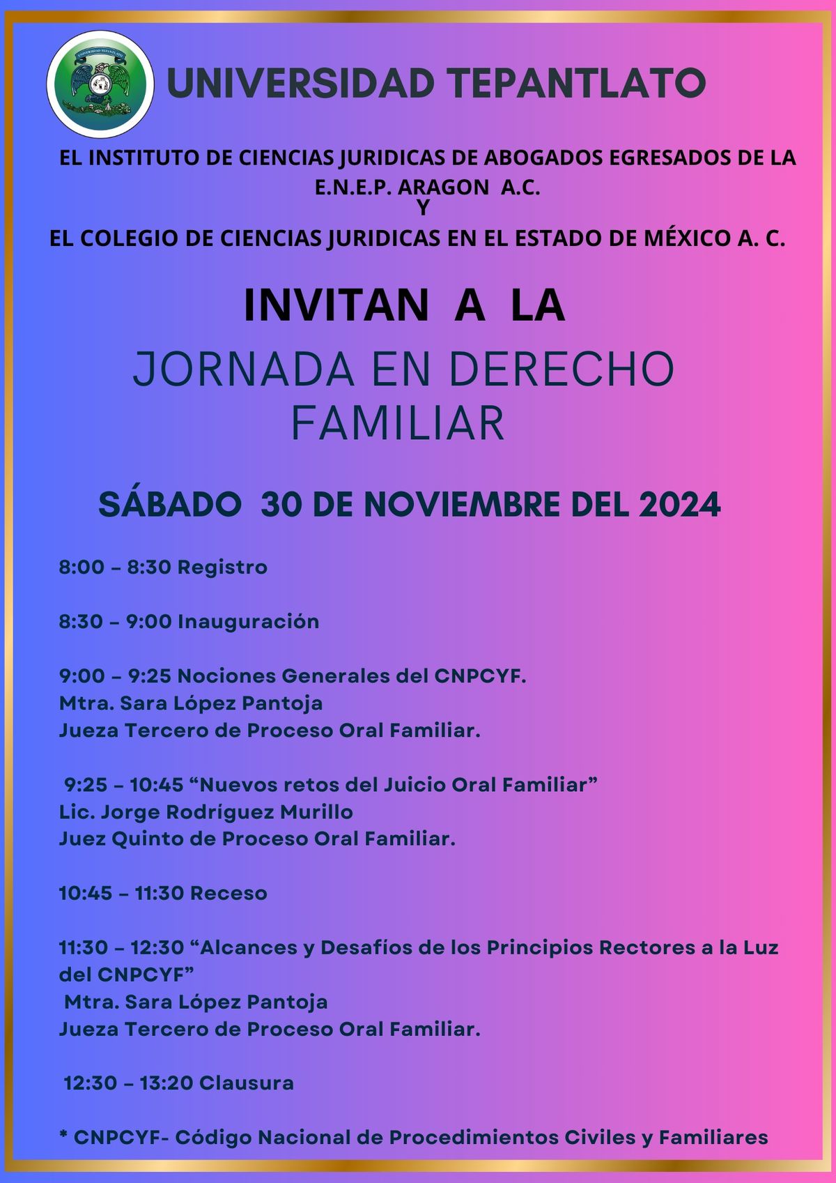 Jornada en Derecho Familiar