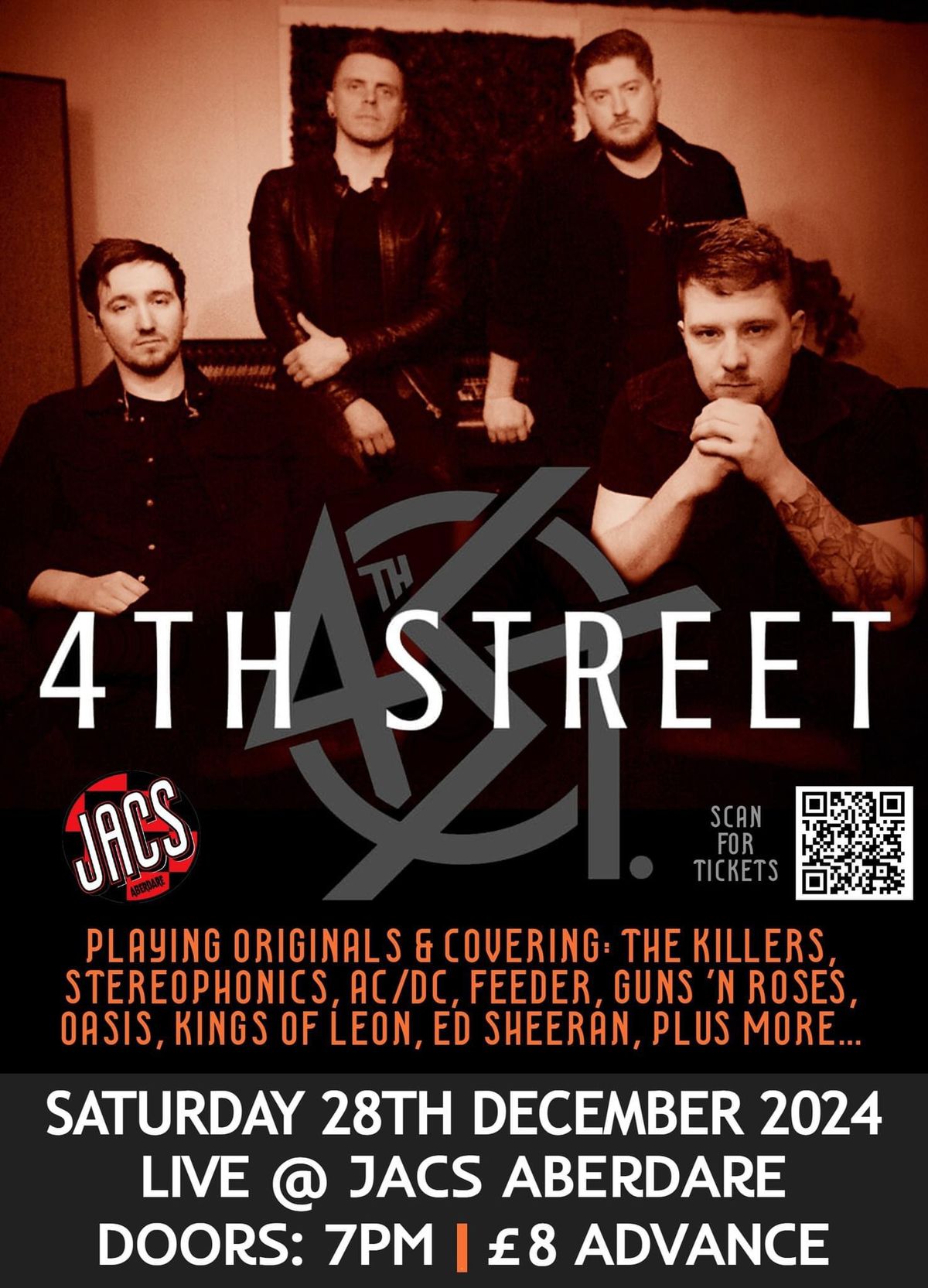 4th Street (Rock & Pop Covers) @ Jacs Aberdare