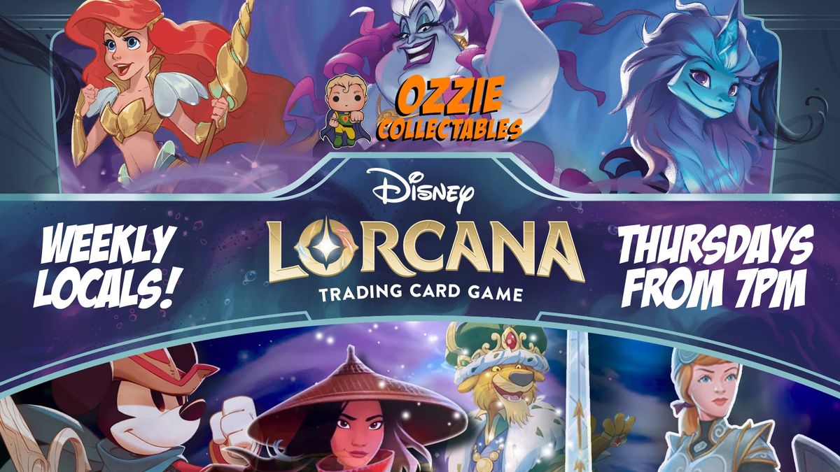 Disney Lorcana Local Tournament Thursdays at Ozzie Collectables