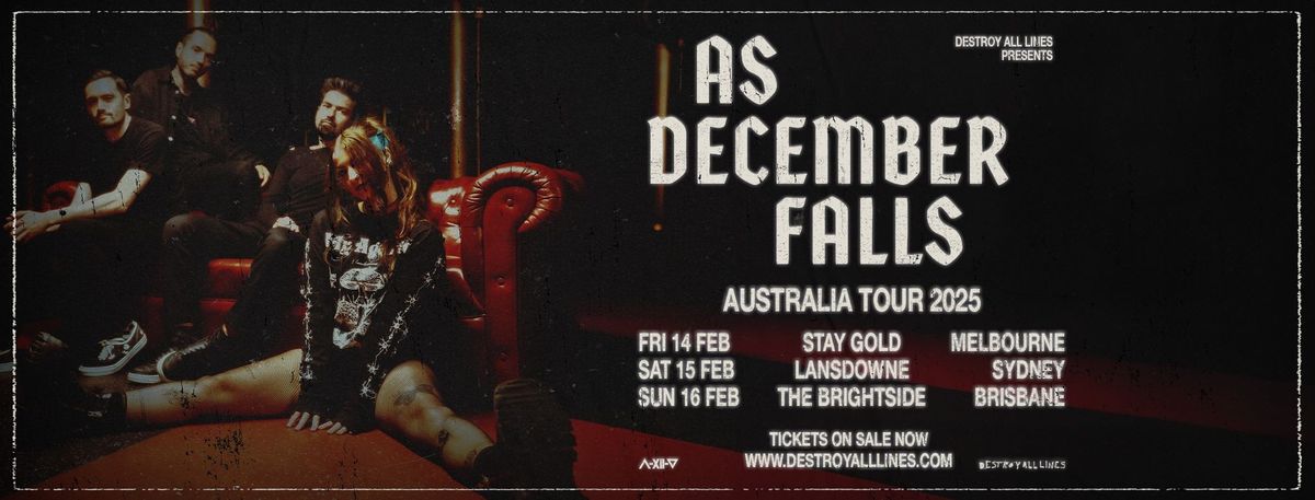 As December Falls (UK) \/\/ Brisbane \/\/ Australia Tour 2025 \/\/ The Brightside