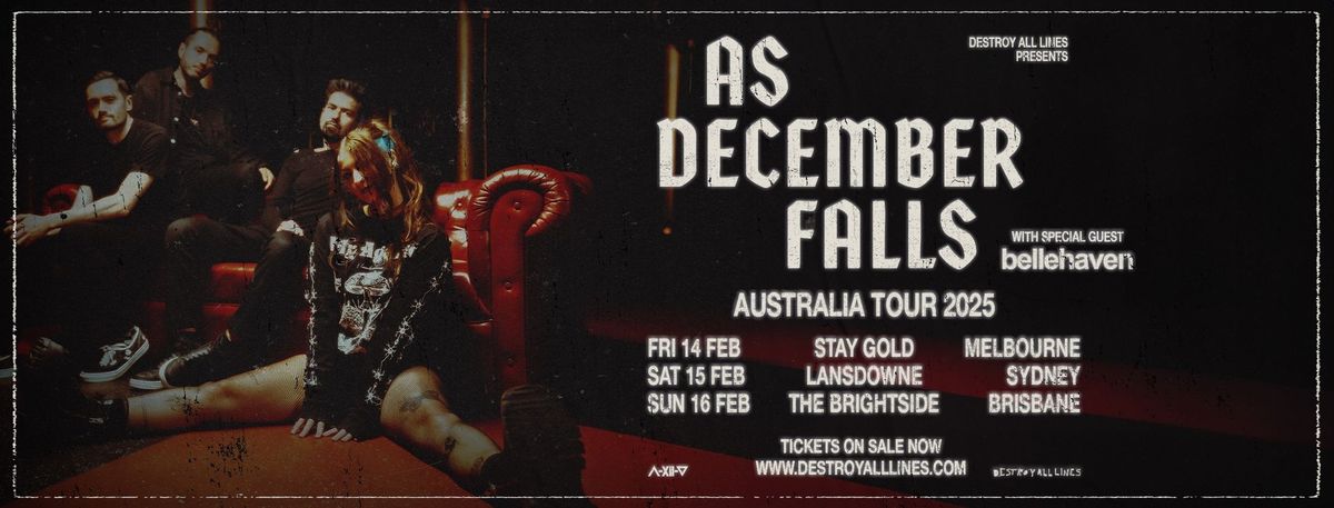 As December Falls (UK) \/\/ Brisbane \/\/ Australia Tour 2025 \/\/ The Brightside