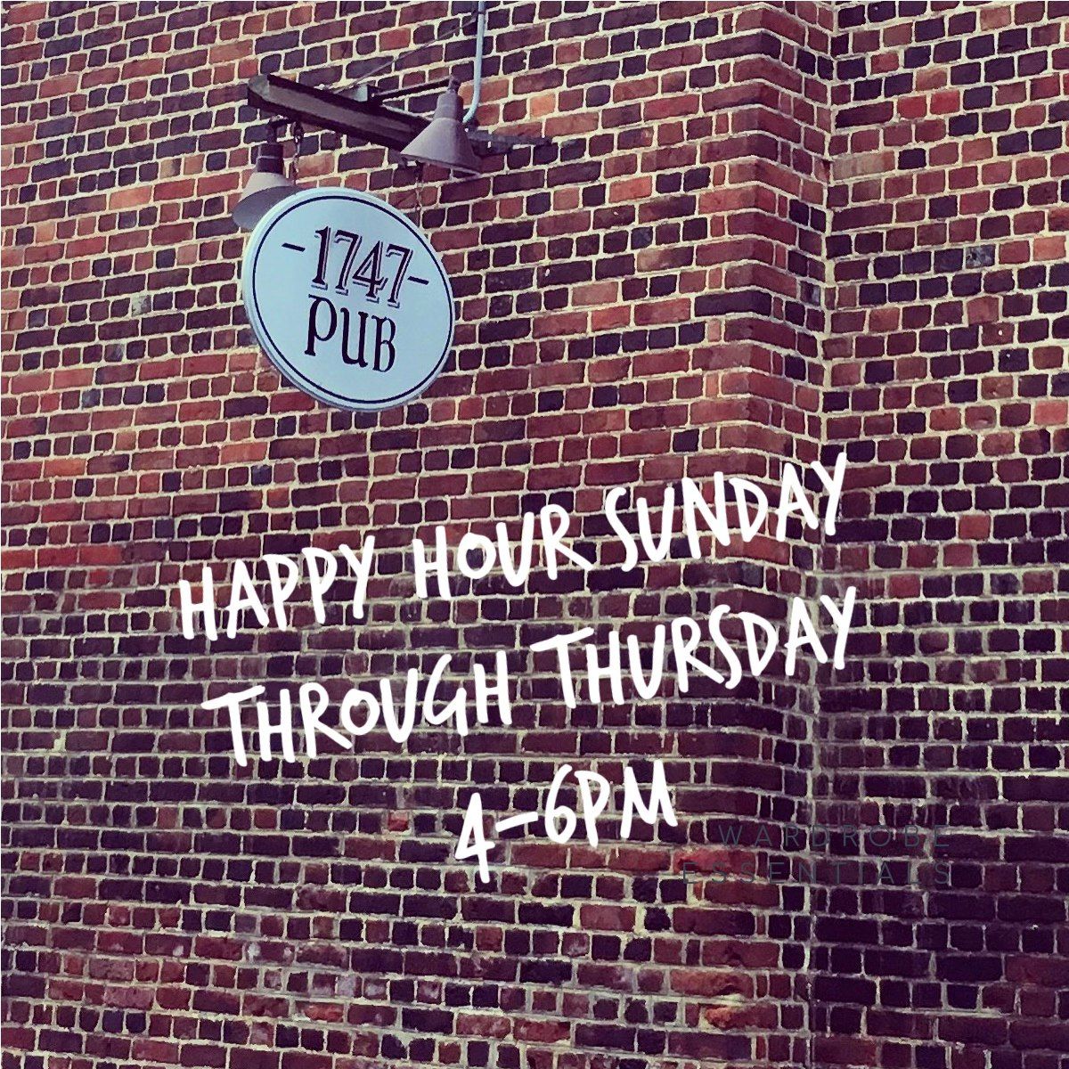 Happy Hour Sunday through Thursday in the Beer Garden