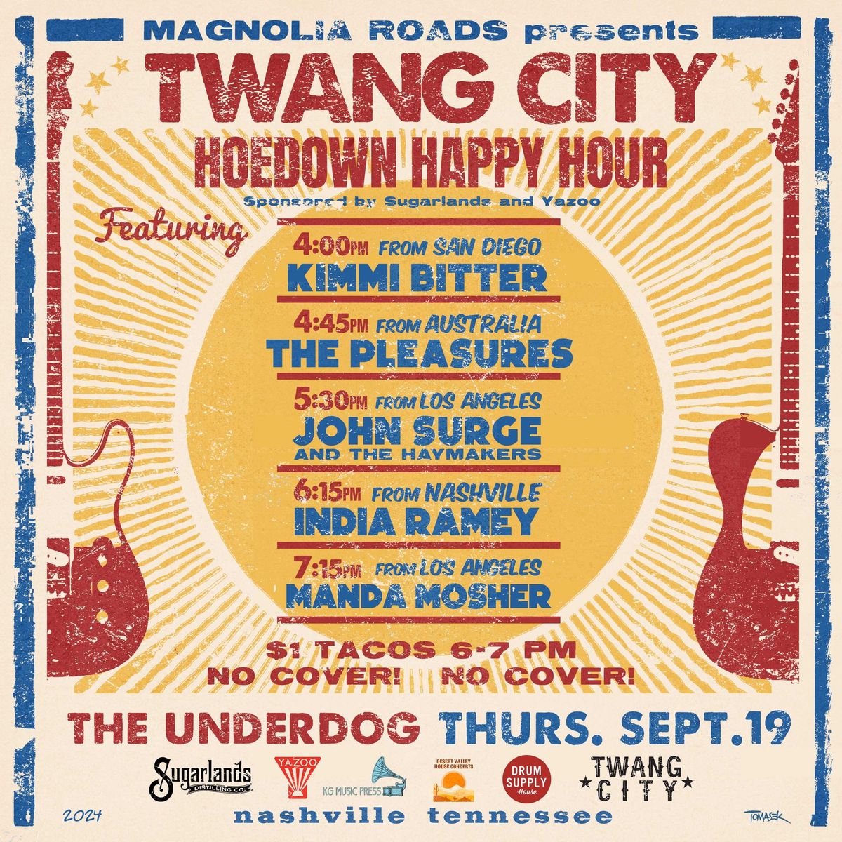 Magnolia Roads Presents - Twang City Hoedown Happy Hour