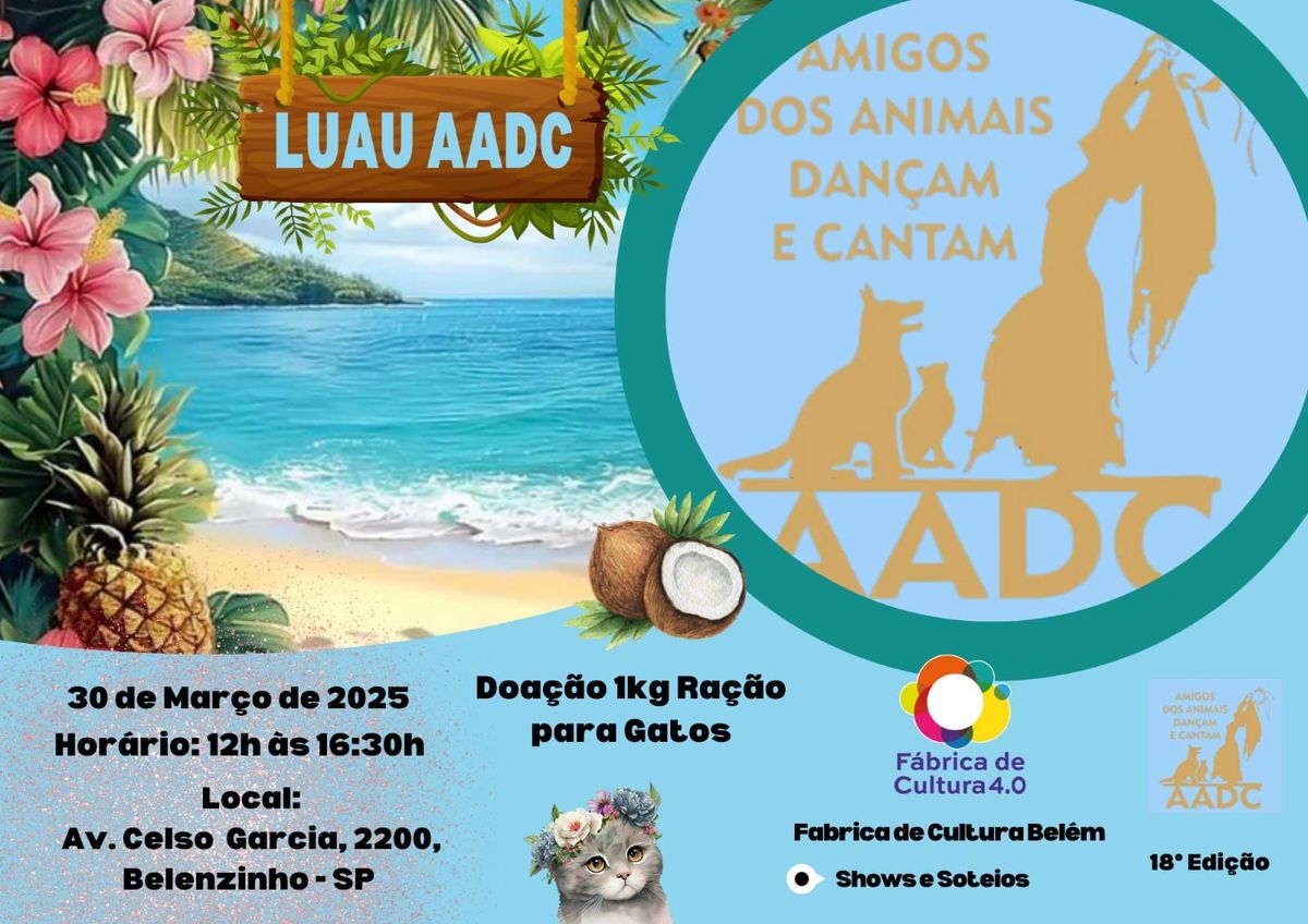 LUAL AADC AMIGOS DOS ANIMAIS DAN\u00c7AM E CANTAM