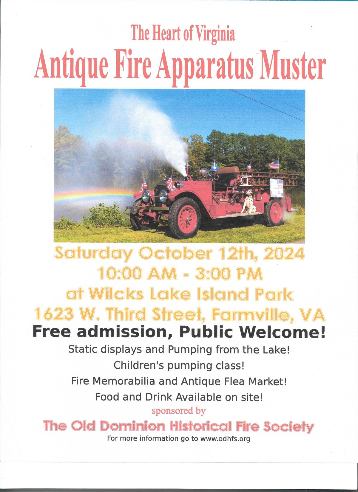 Antique Fire Apparatus Muster  at Wilcks  Lake FREE !