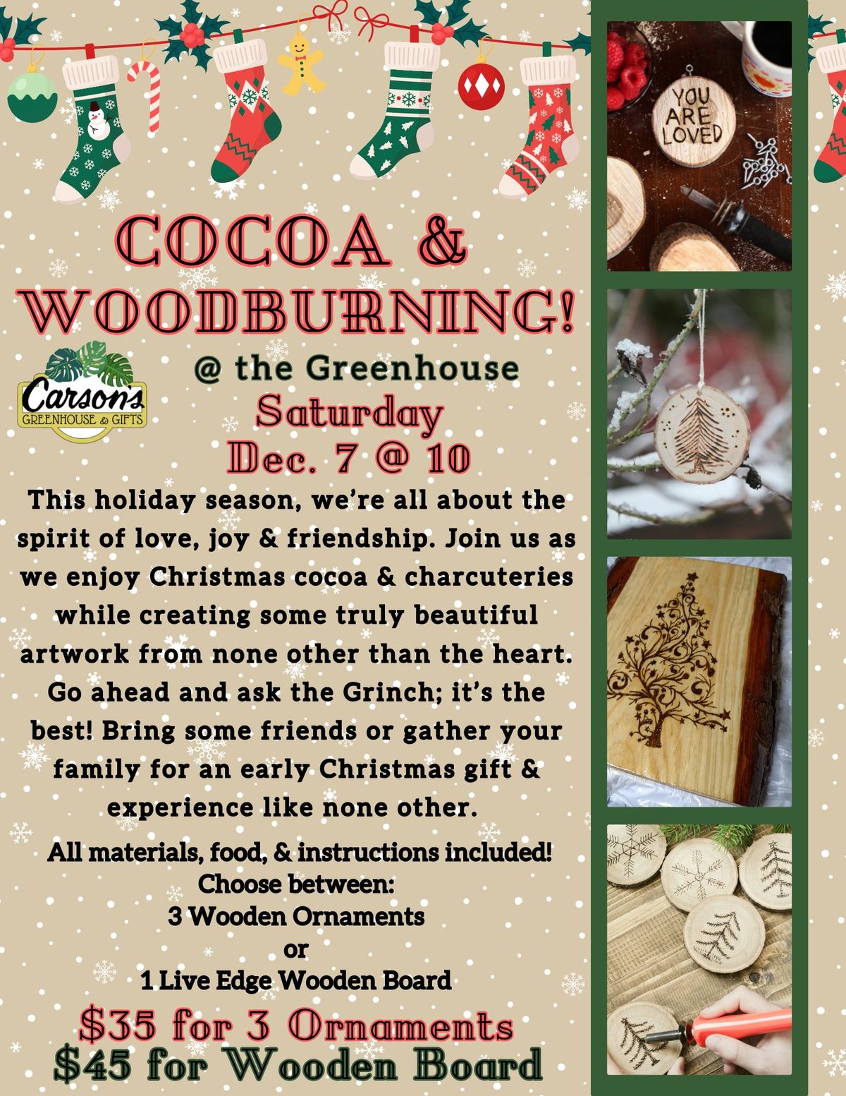 Cocoa & Woodburning