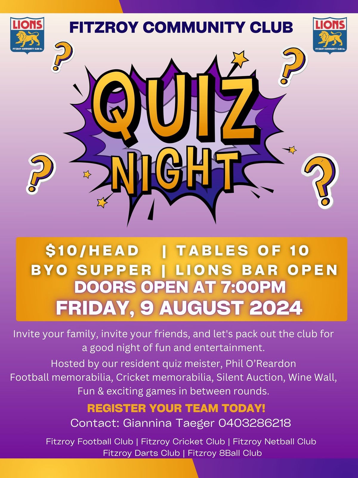  ? QUIZ NIGHT ? 