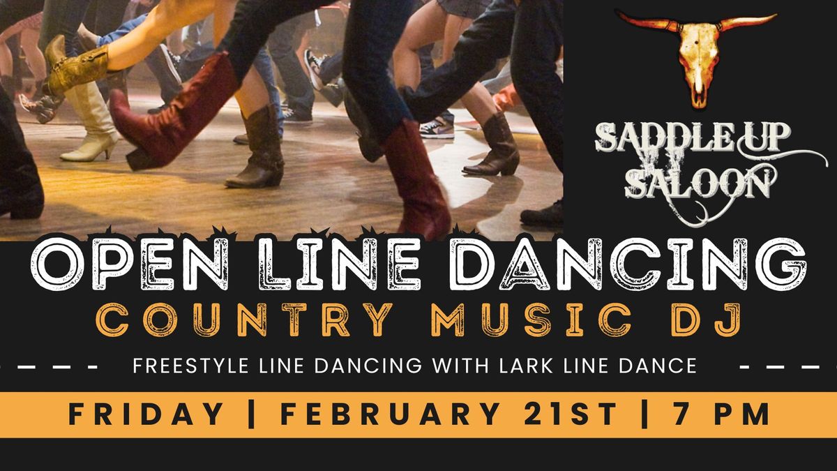 Open Line Dancing with Lark Line Dance |  Feb. 21st  | Saddle Up Saloon