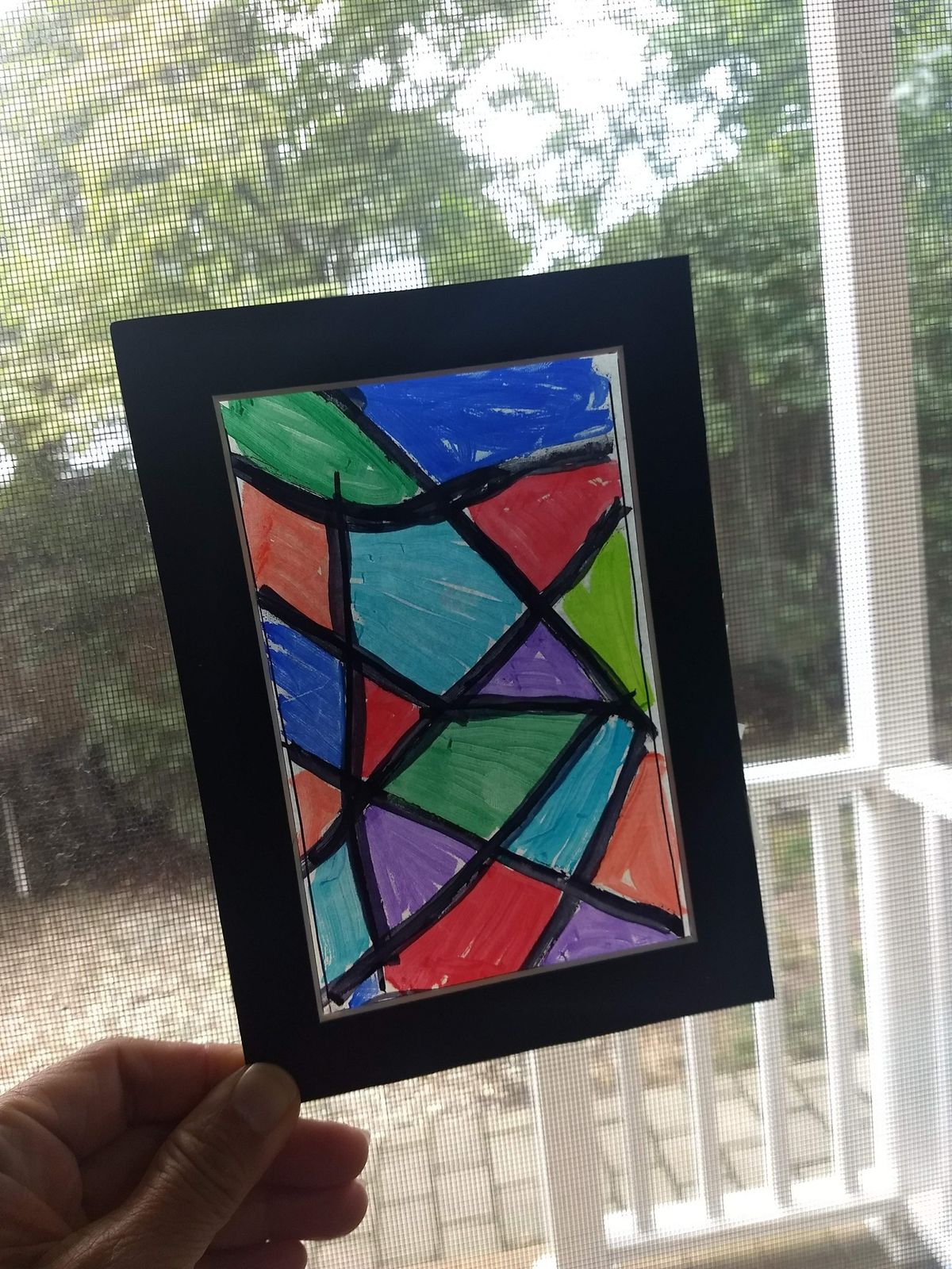 Faux Stained Glass Window Reflectors