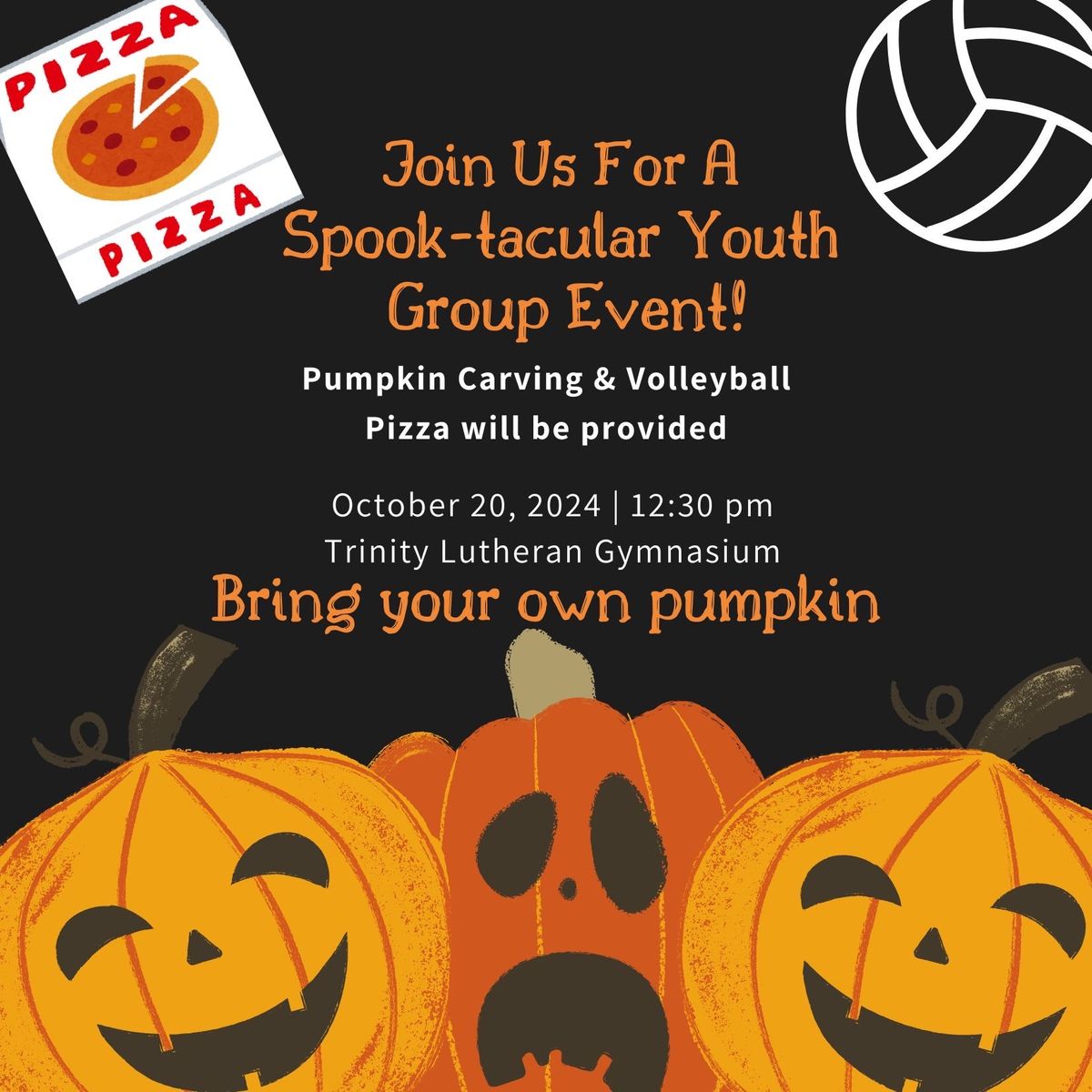 Spook-tacular Youth Group Event at Trinity!   7th-12th Grades