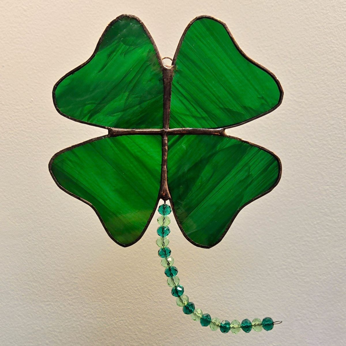 Glass: \u201cStained Glass Clover\u201d