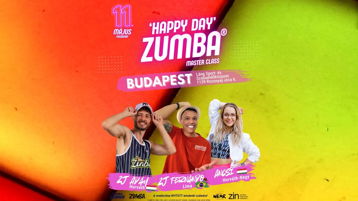 'Happy Day' Zumba\u00ae Party - Fernando Zj\u2122, \u00c1d\u00e1m Zj\u2122, Ancsi ZIN\u2122