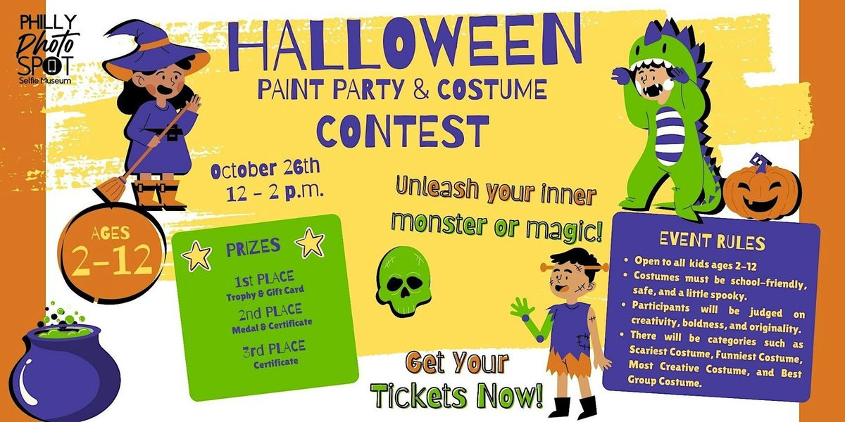 Kids Paint Party and Costume Contest