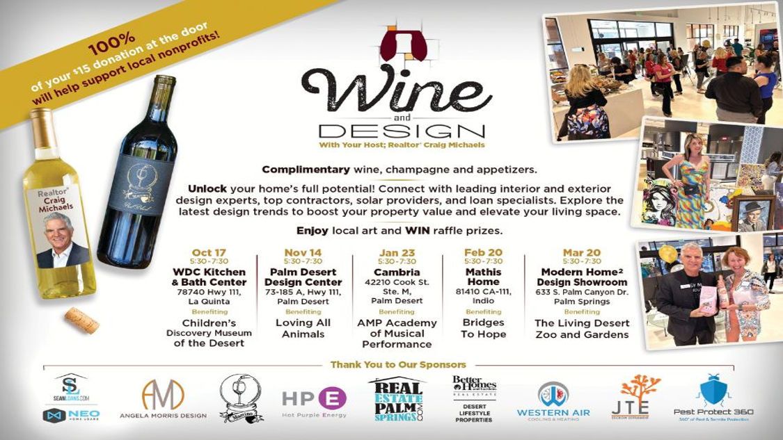 Wine & Design Benefiting AMP Academy of Musical Performance