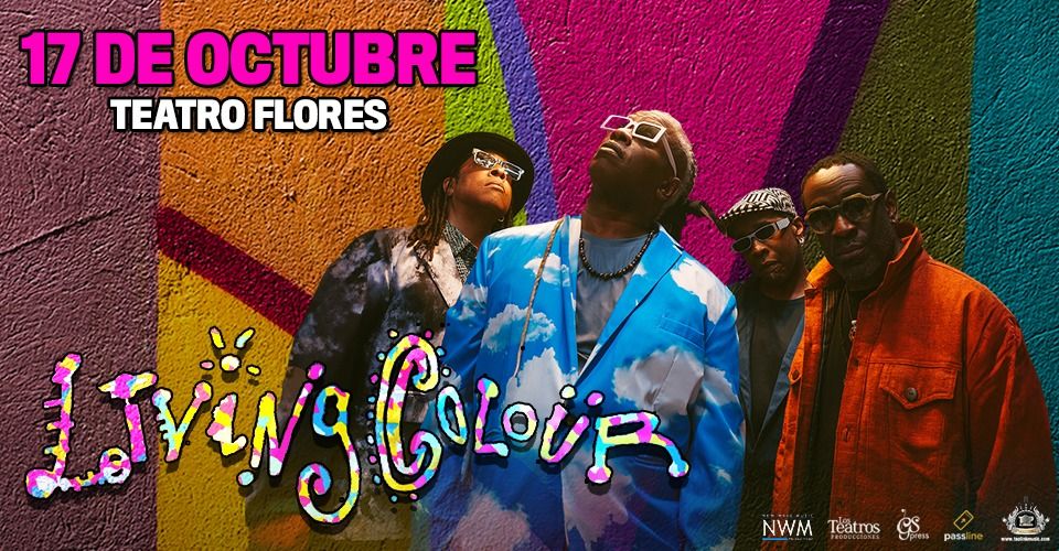 LIVING COLOUR EN ARGENTINA! Jueves 17 de octubre 2024 Teatro Flores