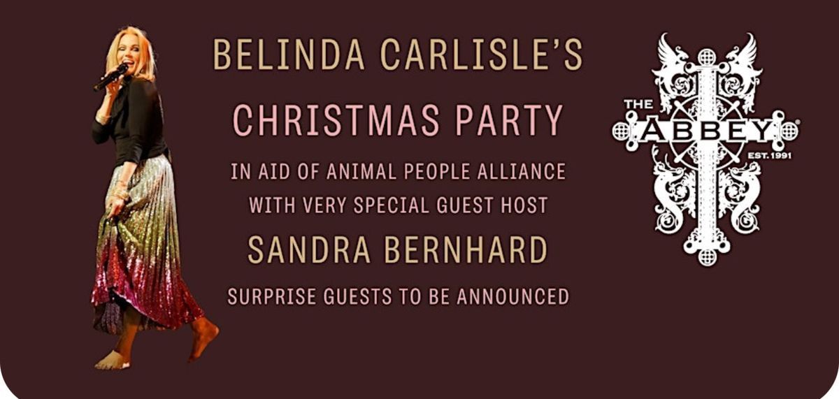 Belinda Carlisle & Special Guests - Christmas Party in aid of APA