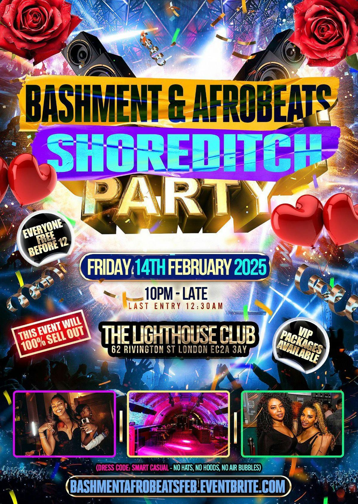 Bashment &amp; Afrobeats - Shoreditch Valentines Party Everyone Before 12AM