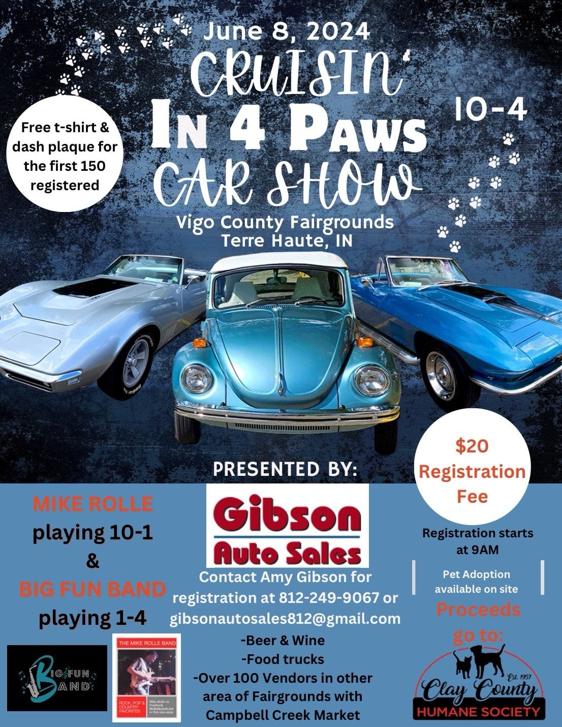 Cruisin In 4 Paws Car Show, Vigo County Fairgrounds, Terre Haute, 8