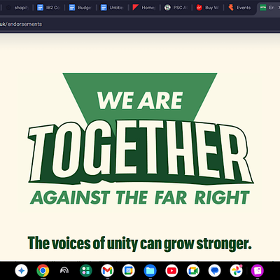 Together Alliance supporters in Portsmouth