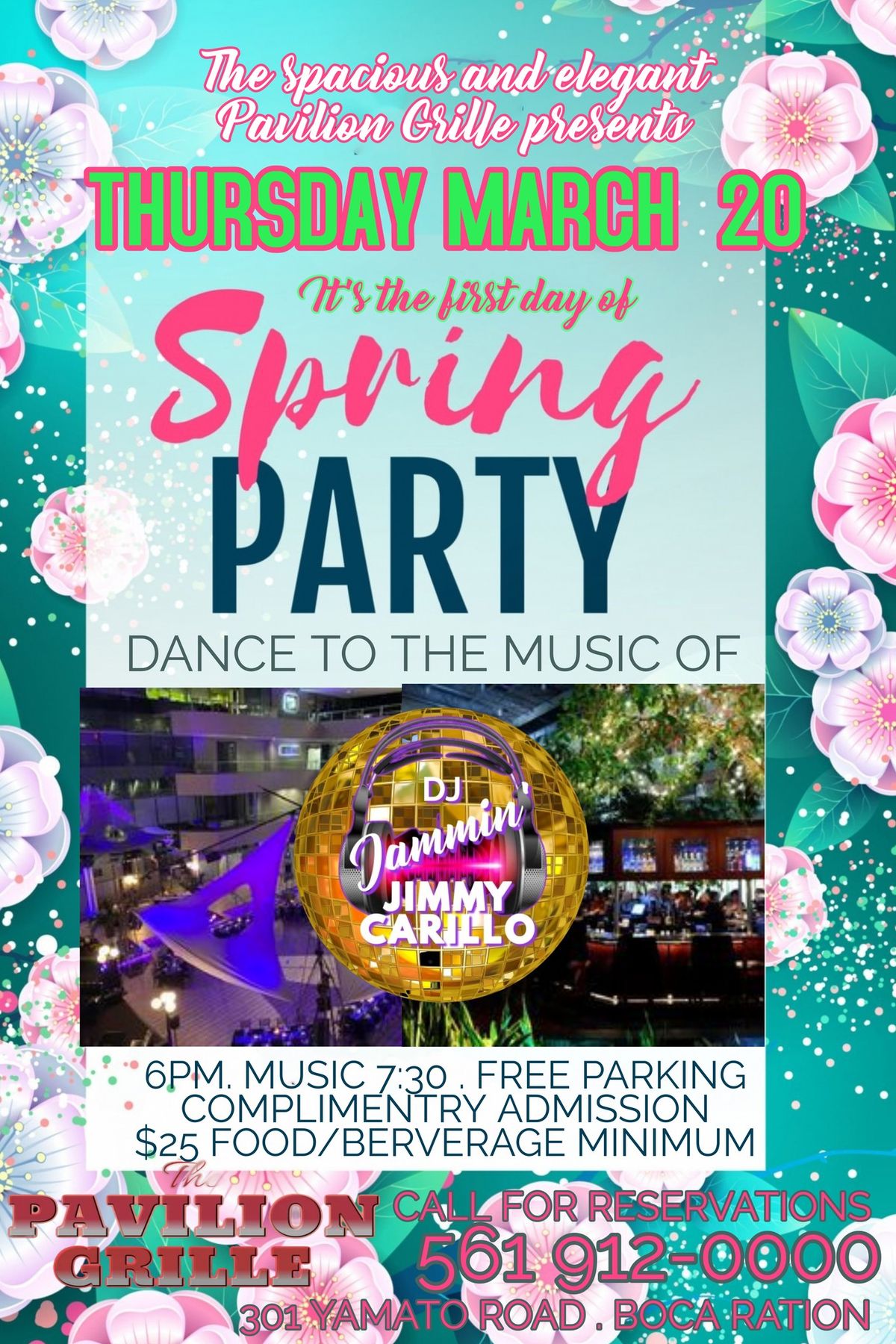 First Day of Spring Dance Party at the Pavilion Grille Boca Raton