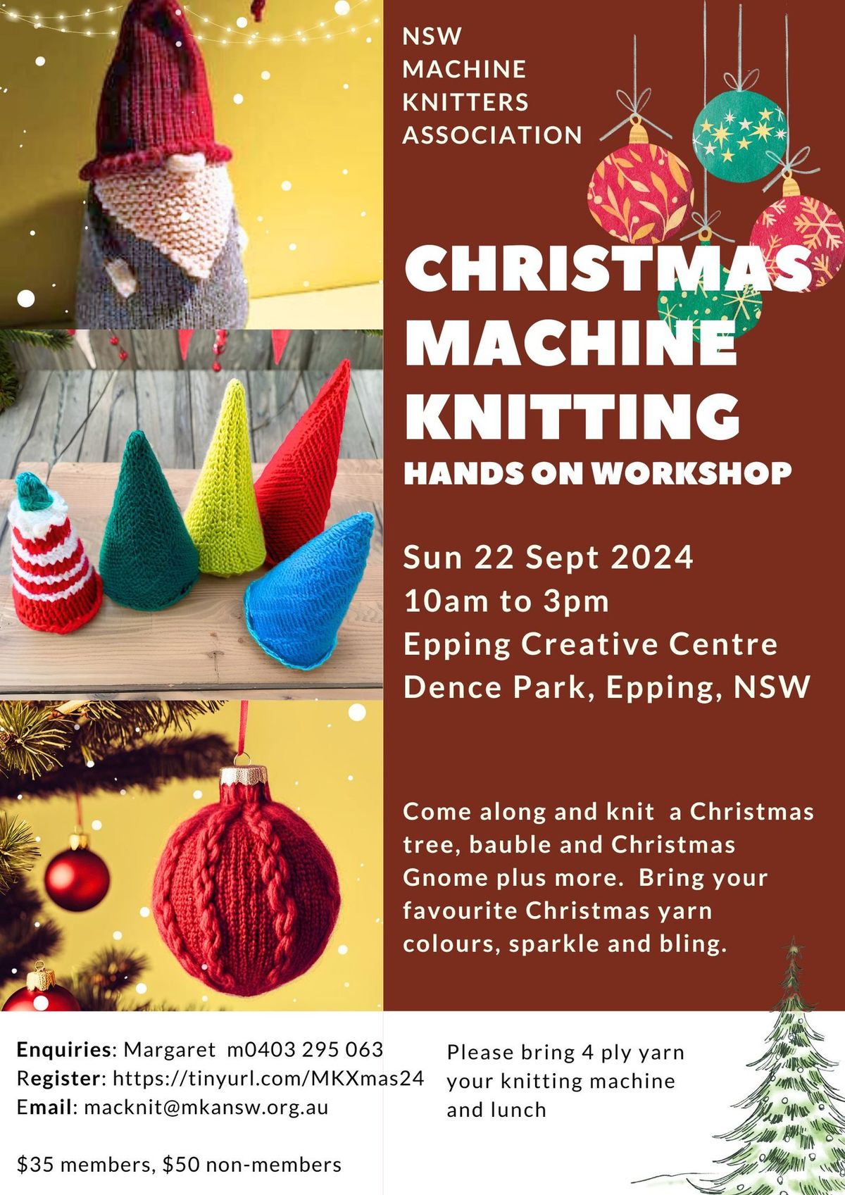 Christmas Machine Knitting Hands On Workshop