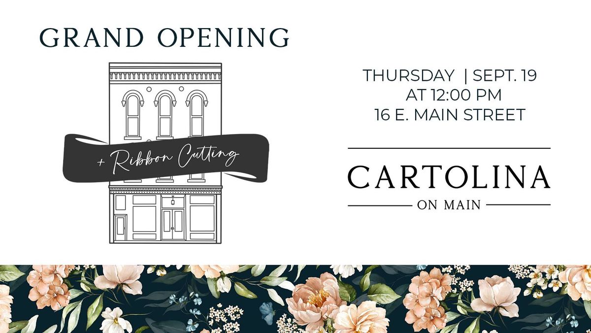 Cartolina on Main Ribbon Cutting Ceremony