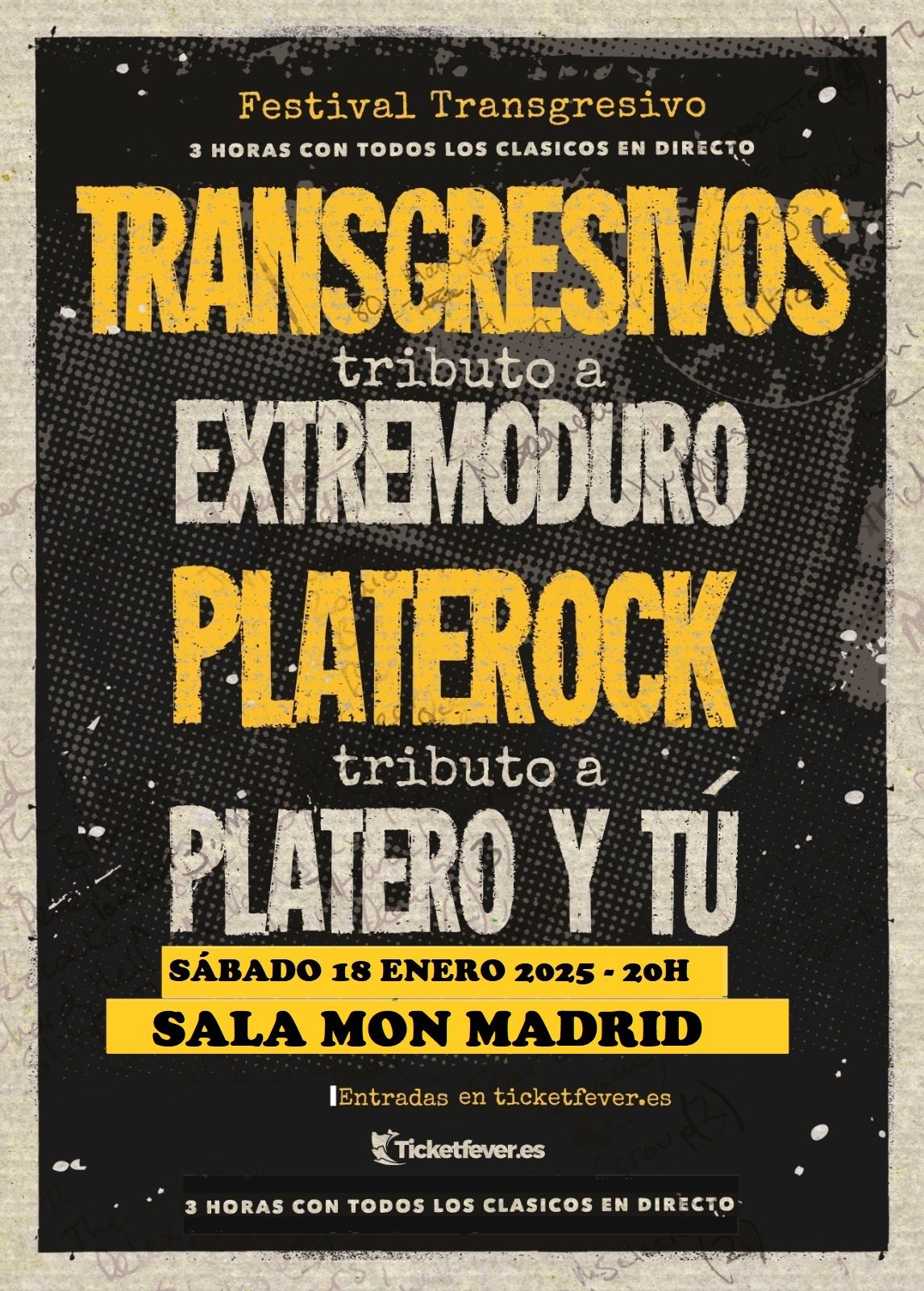 Tributo a Extremoduro y Platero: Festival Transgresivo en Madrid