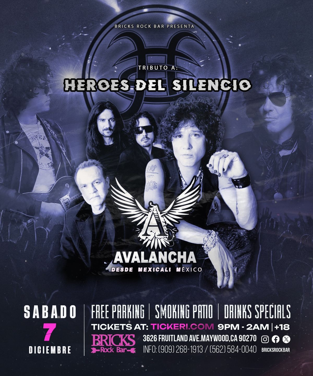 TRIBUTO A HEROES DEL SILENCIO POR AVALANCHA DESDE MEXICALI MX