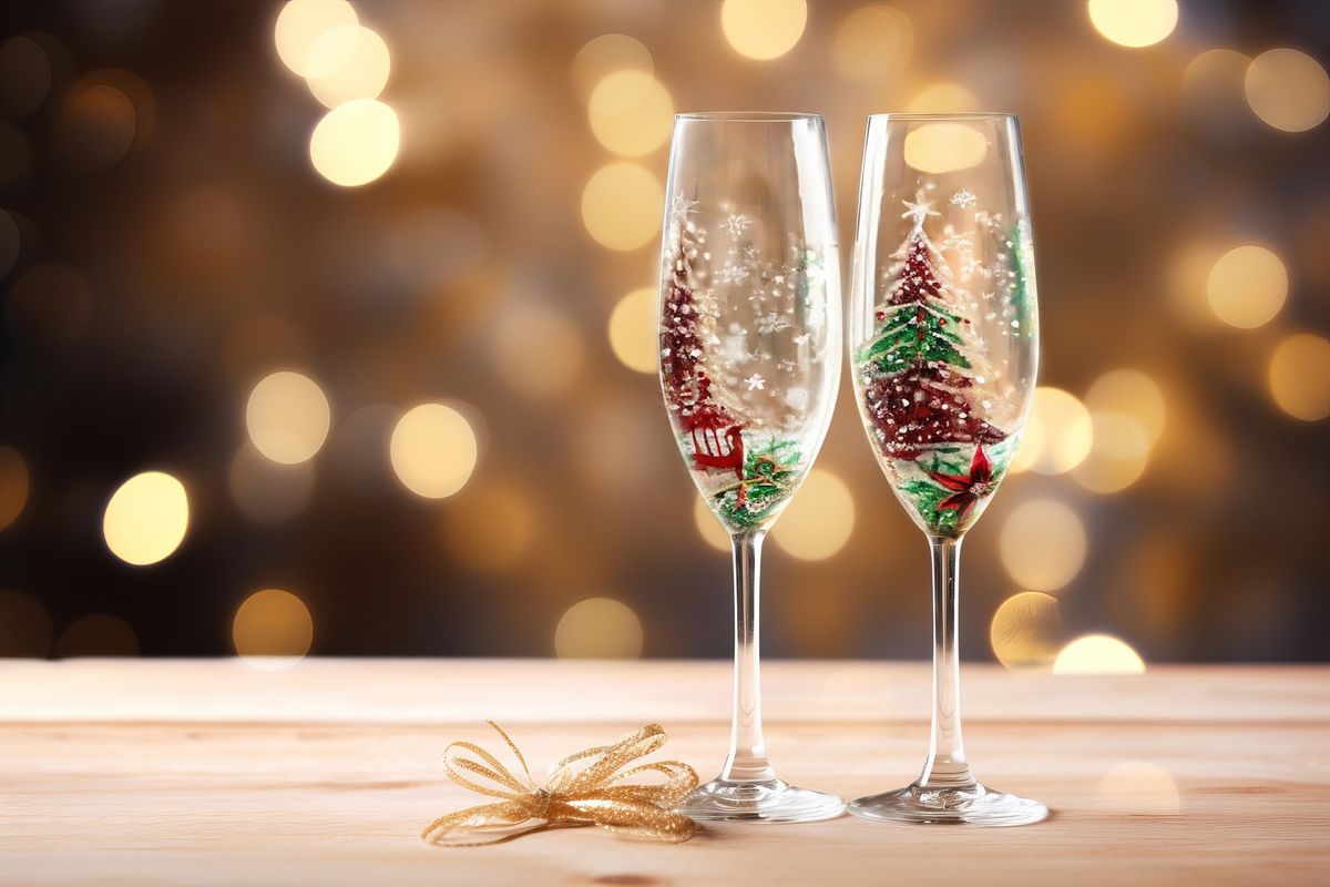  DIY PAINT & SIP: NYE Champagne Flute