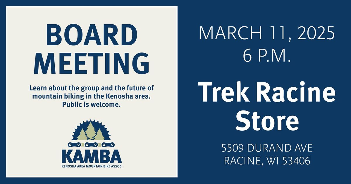 KAMBA March Board Meeting