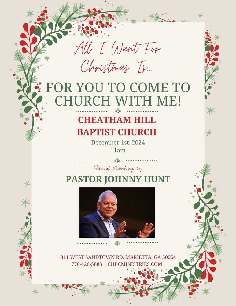 All I Want For Christmas Is For You To Come To Church With Me. 