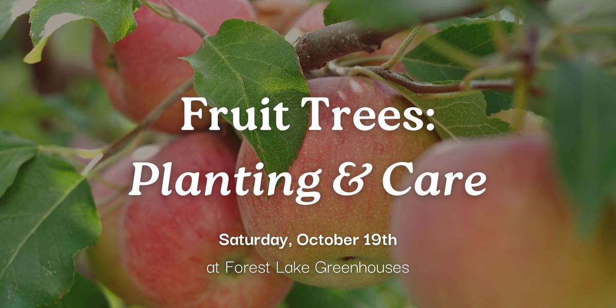 Fruit Trees: Planting & Care