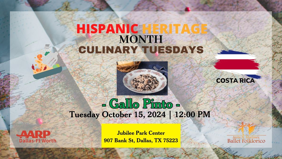 Hispanic Heritage Month - Culinary Tuesdays: Gallo Pinto (Costa Rica) IN-PERSON