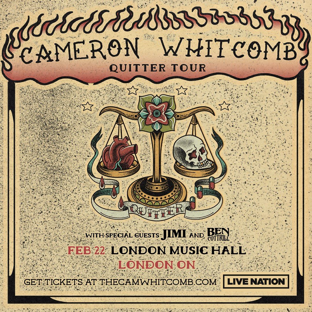 Cameron Whitcomb London Tickets