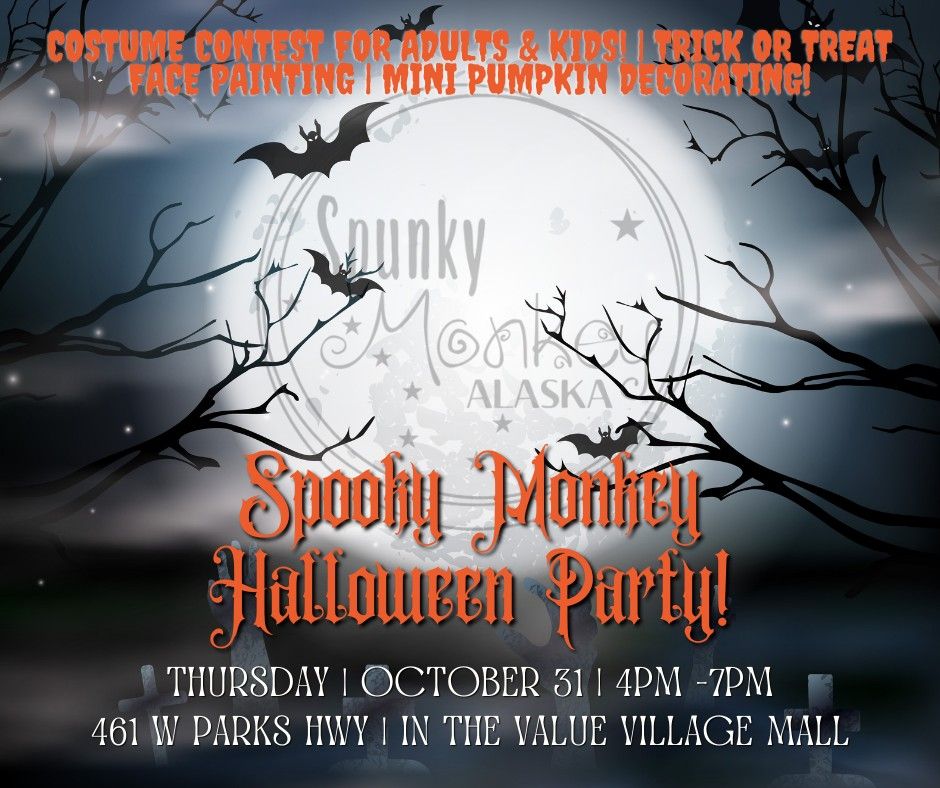 Spooky Monkey Halloween Party & Trick or Treat!